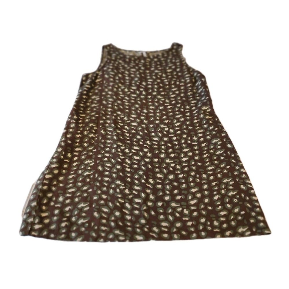 Old Navy Women Dress Large Linen Cotton Sleeveless Jumper‎ Sheath Zip